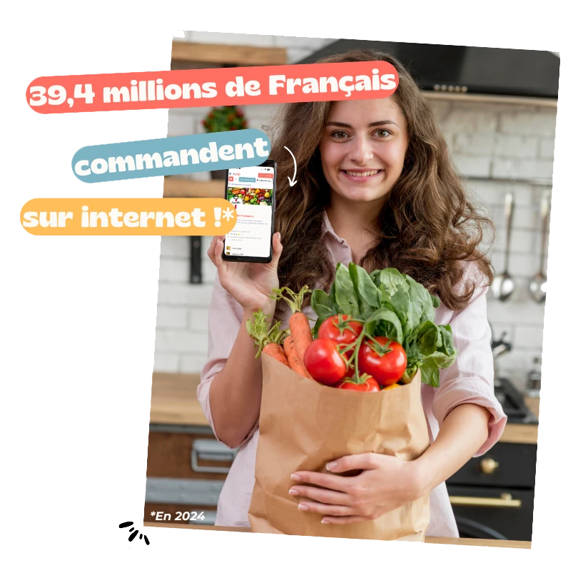 image d'une personne qui passe une commande en ligne