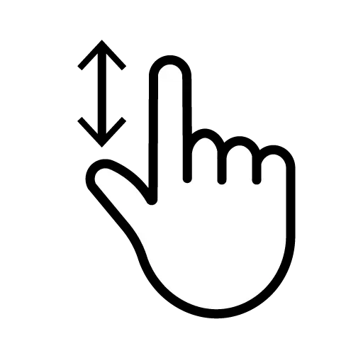 Main de défilement
