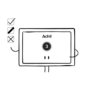 illustration d'une tablette qui gère les commandes en ligne