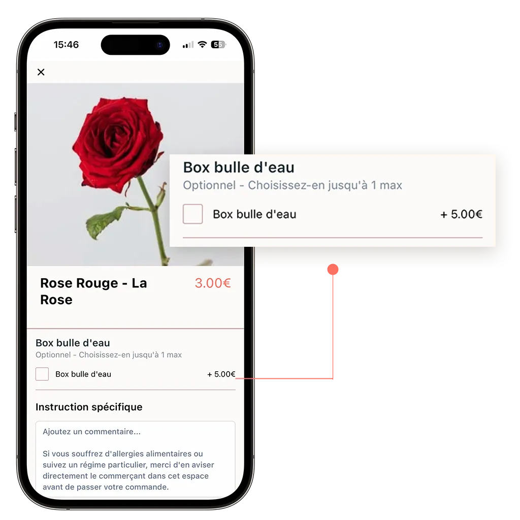 ajoutez des option à vos produits vendus en ligne