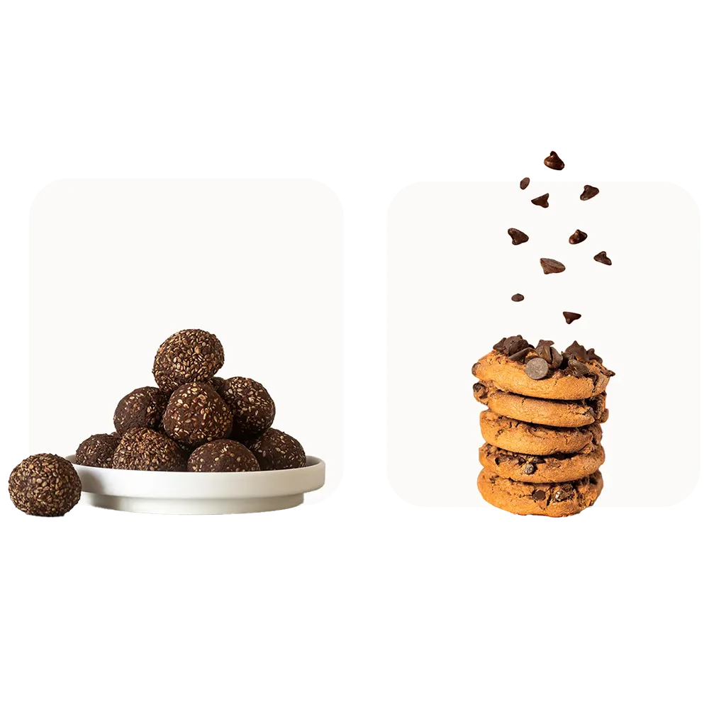 praline et cookie vendu au poids sur un site de commande en ligne pour chocolaterie