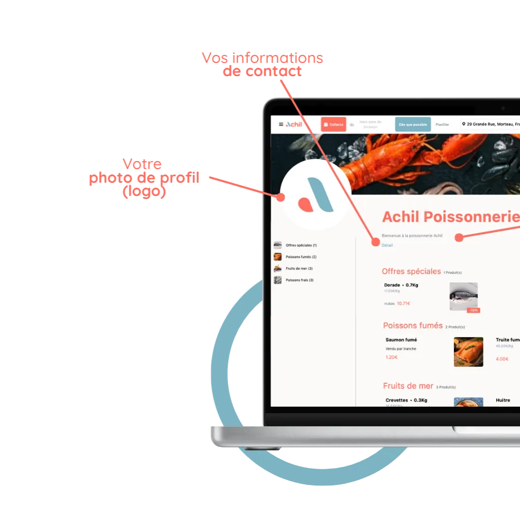 personaliser la boutique en ligne de sa poissonnerie