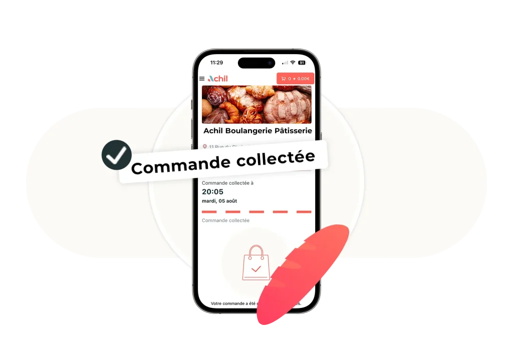 Etape 3 du click and collect : le client récupère sa commande sur place