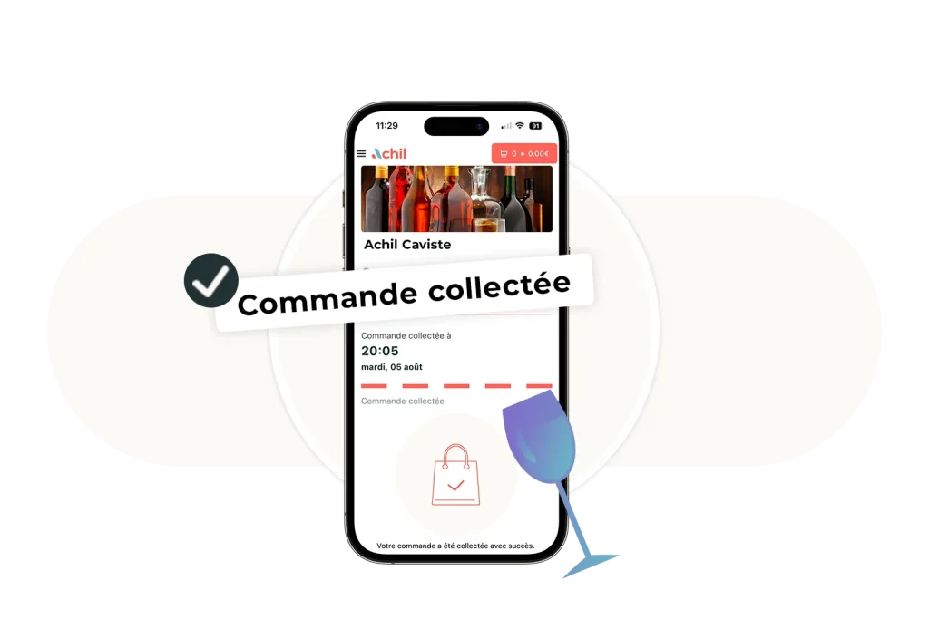 Etape 3 du click and collect : le client récupère sa commande sur place