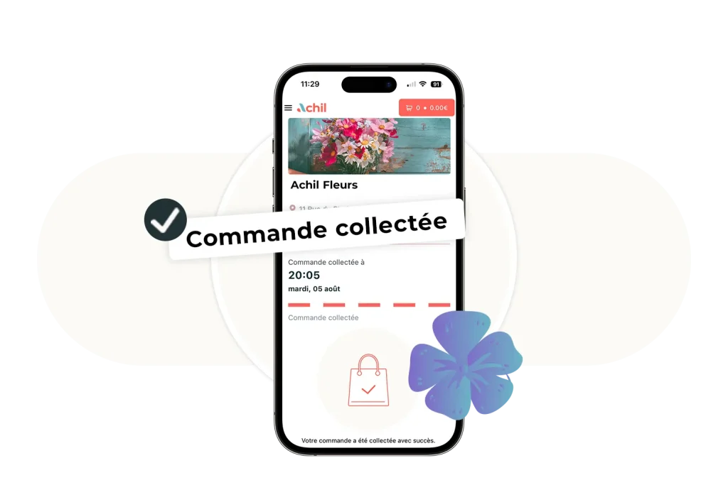 Etape 3 du click and collect : le client récupère sa commande sur place