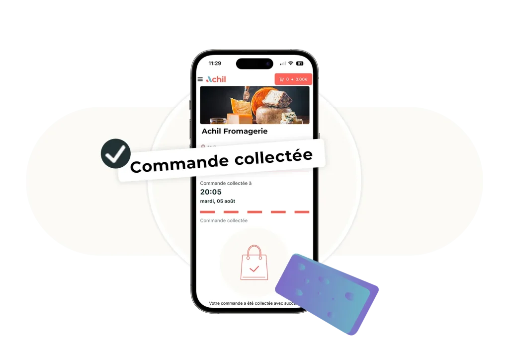 Etape 3 du click and collect : le client récupère sa commande sur place