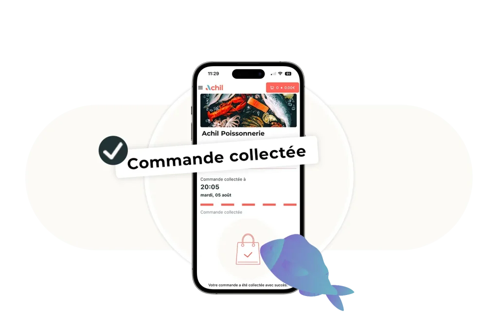 Etape 3 du click and collect : le client récupère sa commande sur place