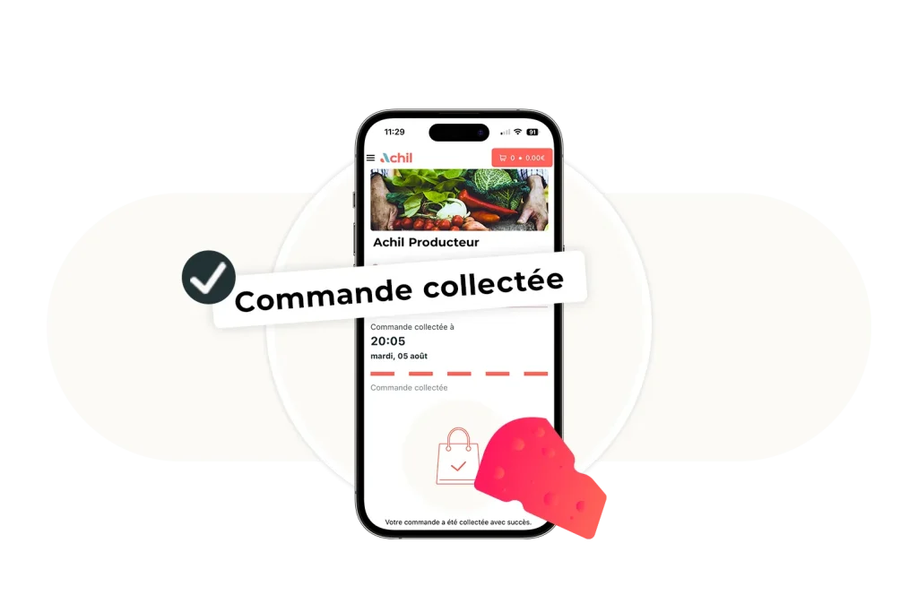 Etape 3 du click and collect : le client récupère sa commande sur place