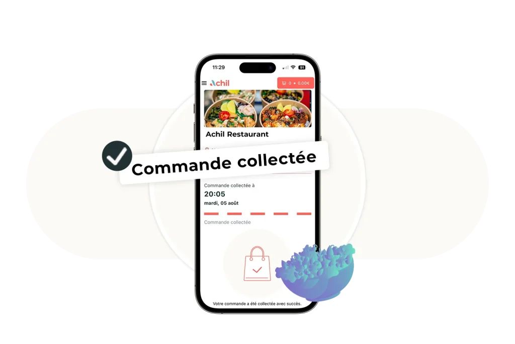 Etape 3 du click and collect : le client récupère sa commande sur place