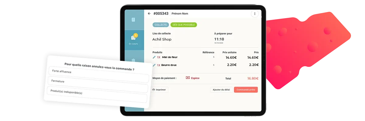annuler une commande en ligne épicerie-mobile
