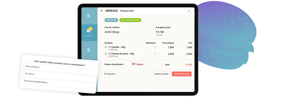 annulez une commande en ligne 2