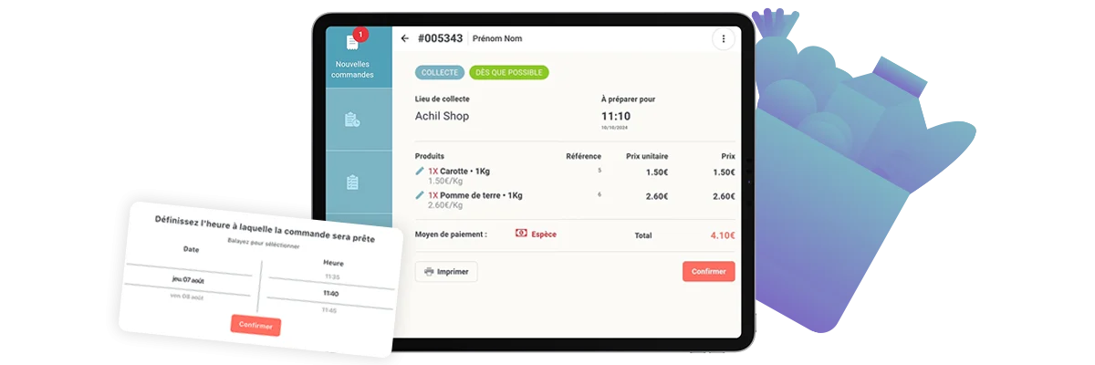confirmez une commande en ligne 2